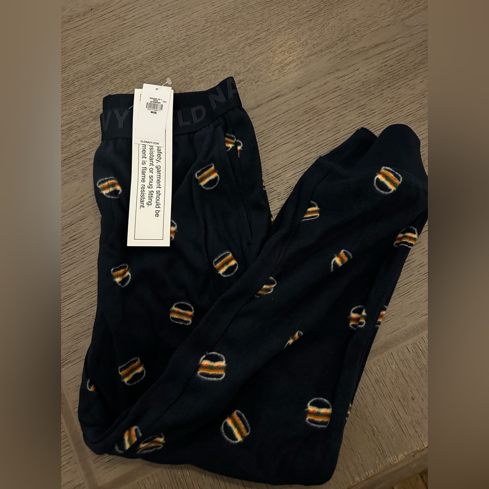 Old Navy Boys Printed Microfleece Pajama Pants Size M NWT